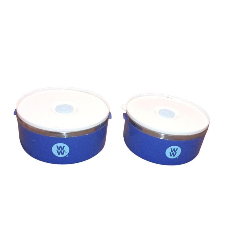 WW Weight Watchers Stackable Lunch Box Food Storage Container Set Bento Style